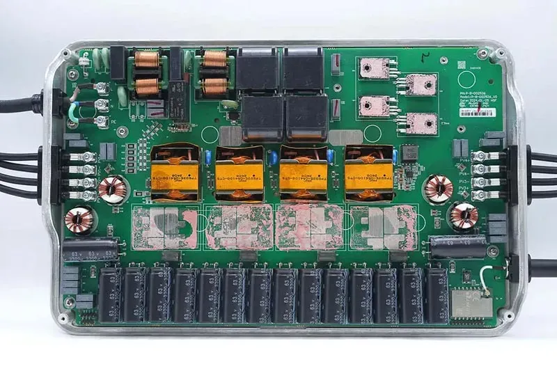 Preparations before installing boron nitride thermal pads on a solar power inverter